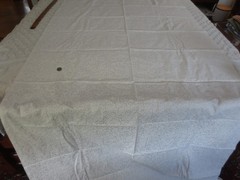 5094. CREAM ON CREAM DESIGN Craft, Quilting COTTON FABRIC – 43″ x 4-1/8 yds.