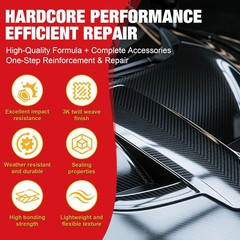 Carbon Fiber Repair Kit 100g Resin 27g Hardener 3K Twill Cloth For Bike Car P…