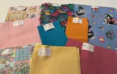 Easter Fabric, Lot of 9 Different Fabrics, sizes vary, (cotton/cotton blend)GR7