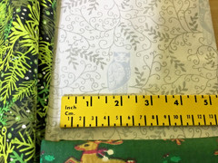 Christmas Holiday Winter fabric lot , 5 1/2 yards .