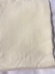 Solid cream color cotton flannel fabric 30″ x 44″(soft on both sides)