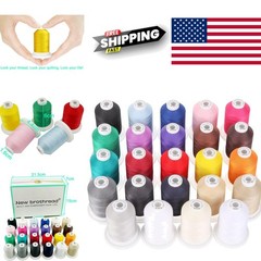 Durable Mercerized Cotton Thread 600M Spools Perfect for Embroidery and Sewing