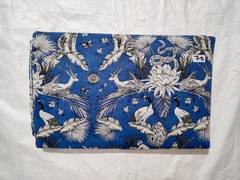 Indian Cotton Blue Animal Printed Dressmaking, Sewing Running Fabric 7 Yards US