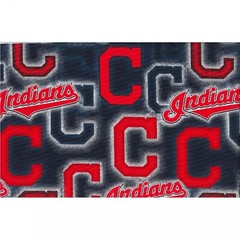 MLB Cleveland Indians Major League Baseball Cotton Fabric BTY