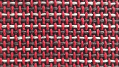 Lelievre Chunky Basketweave Upholstery Fabric- Cross / Rouge 2.15 yds 0508-06