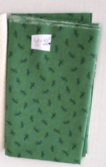 Cotton Fabric Lot of 4 Pieces Flowers/Bubbles/Dragonfly Mixed Colors 3 Yds 35″