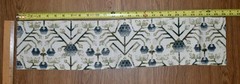 Zak+Fox KHOTAN — Indigo & Green Cotton/Linen Print Fabric LOT 16 LARGE REMNANTS