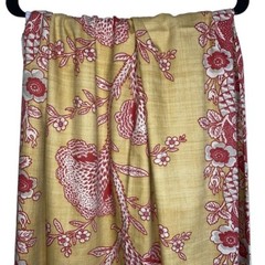 Braemore Design Floral Fabric Red White Yellow Project Home Decor Sewing