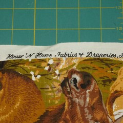 Vintage Woodland Upholstery Weight fabric by House ‘n Home approx 19″ x 45″