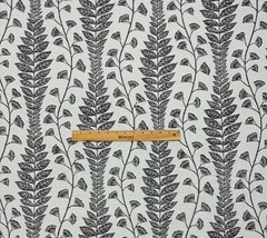 BALLARD DESIGN LUCIA BLACK InsideOut® FLORAL LEAF VINE FABRIC BY YARD 57″W
