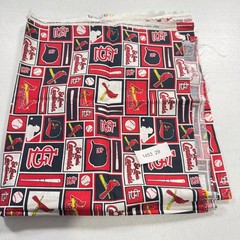 fabric traditions quilting cotton MLB red baseball cardinals 2015 28×58 1.6 yard