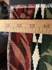 Velvet fabric 26×26″ Westgate Patterned La Scala Germany large sample upholstery