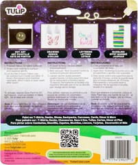 Dimensional Glow Fabric Paint Set 6-Pack Glow in Dark Bright Neon Colors