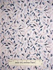 Owl Bird Feathers Toss Ecru Beige Cotton Fabric QT #23598-E Silent Flight YARD