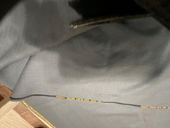 All Wool High Class Suiting 46000 Gray Fabric 3yd AS IS Issues