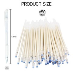 Joyvistalen Heat Erasable Fabric Marking Pens for 4 Count (Pack of 1), White