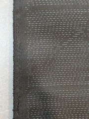 Japanese Kimono Bolt Silk Fabric Black Floral Kasuri Oshima Tsumugi 12m Unused