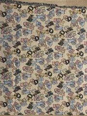 VTG Mary Englebreit Nursery Brocade Fabric Tapestry Upholstery 1 Yd Rustic Heavy