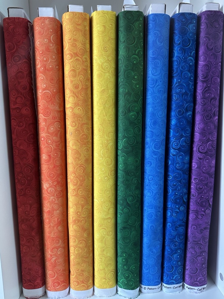 18 PC 2.5″ Jelly Roll Strips Die Cut Beautiful Mix, Jewel Colors