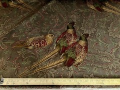 Ralph Lauren Hunting Manor Paisley, Italian Cotton Velvet, BTY, Sable