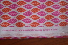 By 1/2 Yd, Orange & Pink on White Quilt Cotton, Moda/Terrain/Spain/27097, M8575