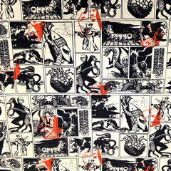 Dungeons & Dragons Graphic Comic Cotton Shirting from Camelot