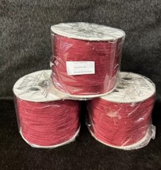 Missouri River Brand Flat Fringe Spool 100% Nylon Red New 3 Full Spools