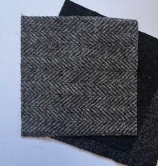 New Colors! Hand Dyed Wool -appliqué/rug/hook (6) 4.5″ Charm Sq; Ares & Aegis