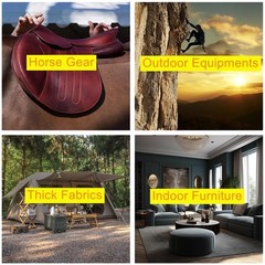 Sissewpro 3PCS Bonded Nylon T135 #138 420D/3 4oz, 1xWhite+1xBlack+1xBrown