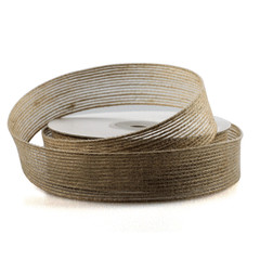 Burlap Ribbon 1″ wide 25 yards With Sewn Edge