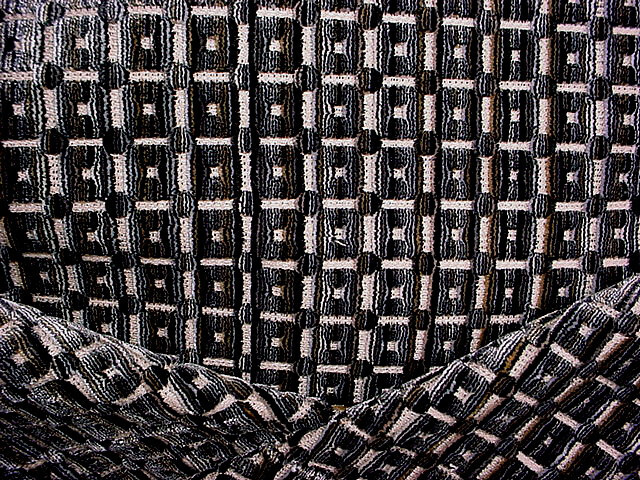 16-3/8 Groundworks GWF-3703 Menger Velvet Black Square Upholstery Fabric