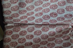 NO TARRIF CHARGES 100%✅ZK_135 Hand Block Floral Print 100%Cotton 1 Yard Fabric*
