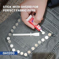 Fabric Glue Permanent (10 ML x 8), for 10 milliliters, Clear