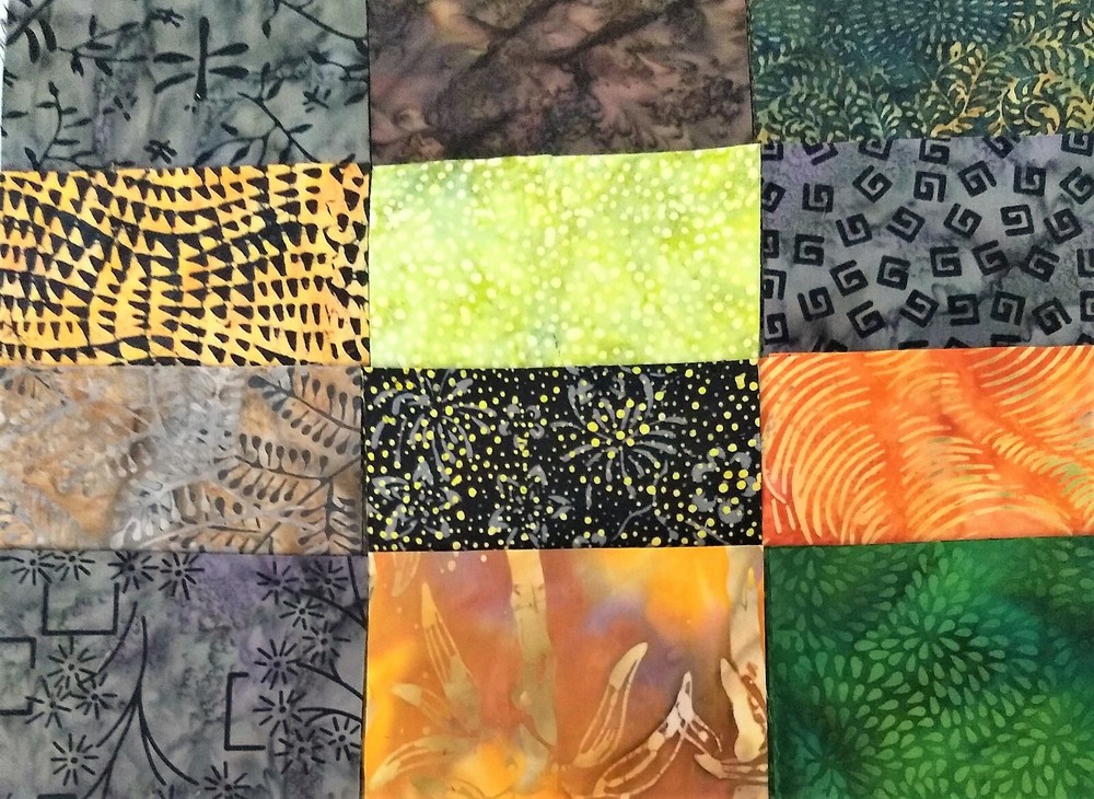 48 PCS BATIK ~ 5″X5″ PRE-CUT QUILT SQUARES CHARM PACK ~ FREE SHIPPING