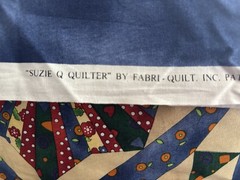 New Cheater Quilt “Suzie Q Quilter” Fabri-Quilt Cotton Fabric 1.8 Yards X 42′ Wd