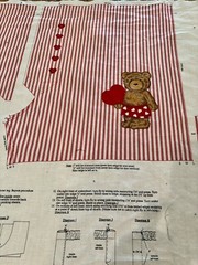 Cranston VIP Vintage Pattern Panel – Teddy Bear Boxer Shorts + Appliqué