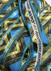 Jo-Ann Fabrics 2-7/8yd+ Sheer & Shiny Striped Fabric Ethnic Boho ~43″x~103″