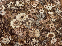 Floral Earth tones Tapestry Woven Pattern Upholstery Fabric 41 x 121 (3+yd) A216