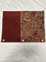 Drexel Heritage Upholstery Fabric – Garnet – 2 piece 12″x11.5″ Sample Bundle