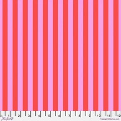 Tula Pink – True Colors – Tent Stripe in Poppy fabric