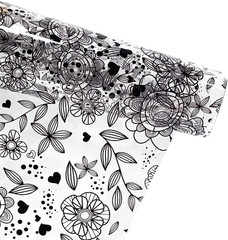 | Printed TPU Jelly Faux Leather 12 x 53 inches Transparent Clear Jelly Vinyl Gr