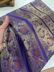 Red Gold silk brocade upholstery fabric by the yard jacquard fabric for dress
