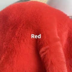 Solid Faux Rabbit Fur Fabric Plush Thick Fluffy Furry Cloth for Sewing By Meter