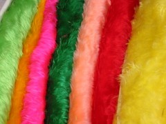 FUR FABRIC 1/2 METRE PIECES IN BRIGHT & ANIMAL SHADES
