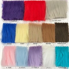 Polyester Non-Stretch Soft Long Faux Shaggy Fur Heavy Weight Fabric- By the Yard