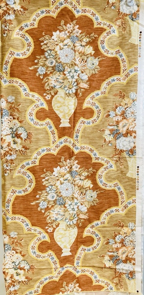 5th Avenue Designs Upholstery Fabric Trafalgar Collection Yellow Vase Motif Engl