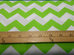1 yard of “Chevron” Wide Stripe Lime Fabric