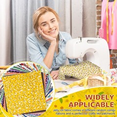 70 Pcs 10″x10″ Cotton Fabric Squares Assorted Floral Printed Quilting Patchwork