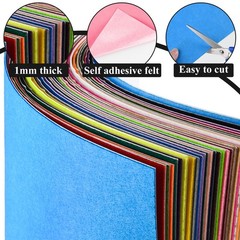 BOUBONI 10PCS Green Self Adhesive Felt 8 x 11.8 inches (20 x 30cm),