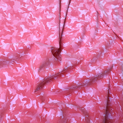 Printed Suede Scuba Double Knit Fabric, Camo/ Apparel Fabric, By the Yard